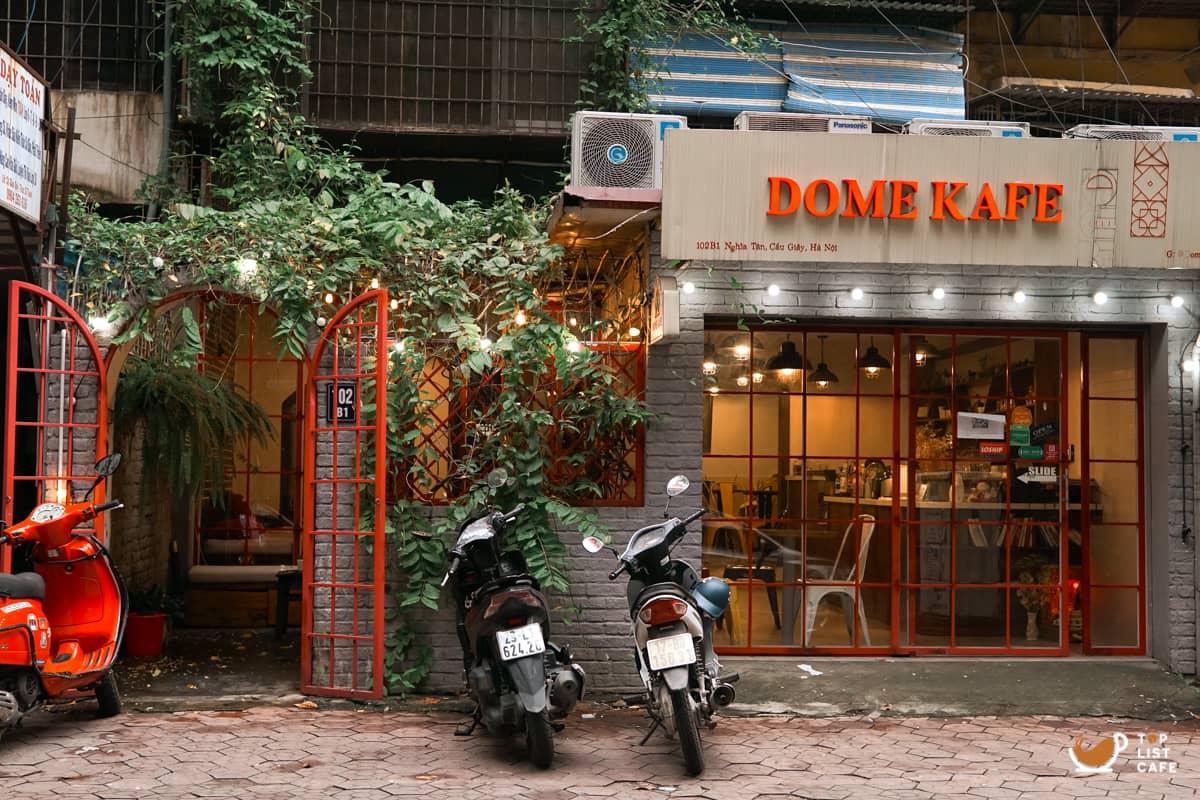 mặt tiền quán Dome Kafe